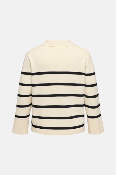 Pull col V Écru - CARMAKOMA