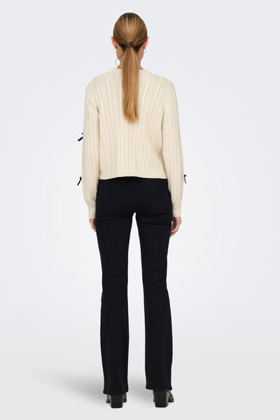 Pull col rond Écru - JDY