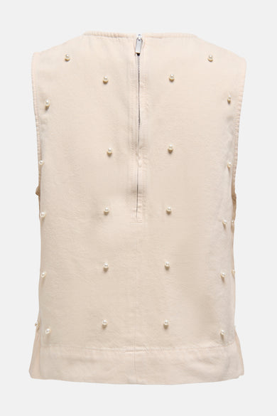 ONLMILLY S/L PEARL TOP PNT