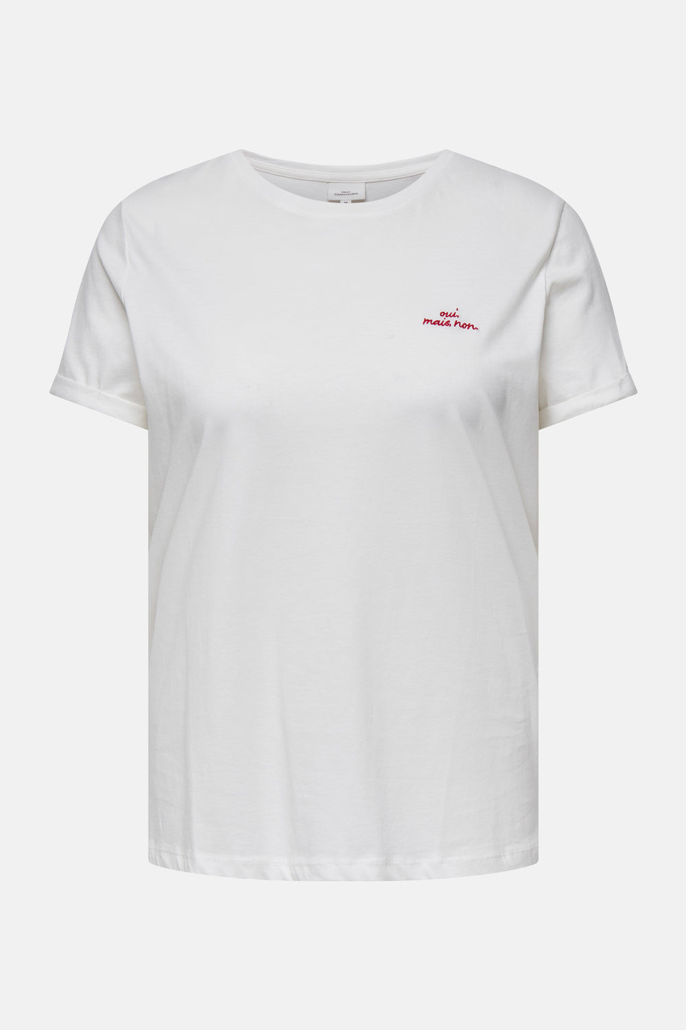 Top uni manches courtes Blanc - CARMAKOMA