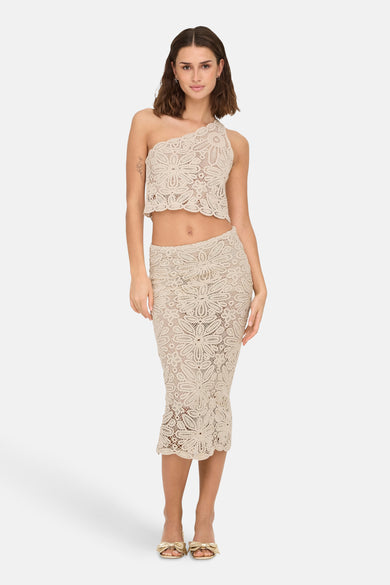 ONLALBERTE ONE SHOULDER SHORT TOP WVN