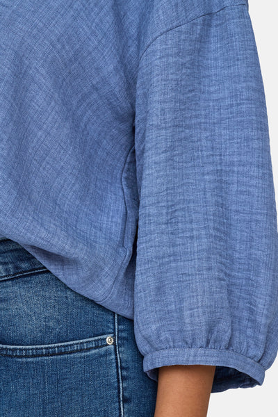 Blouse 3/4 Blauw - CARMAKOMA