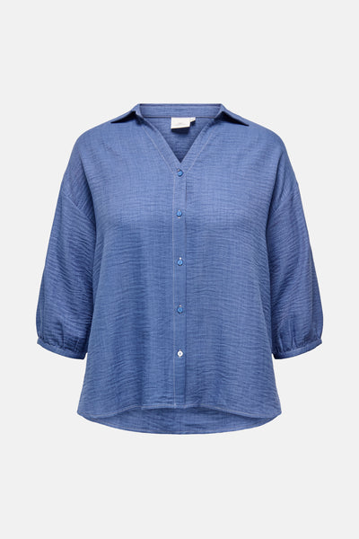 Blouse 3/4 Blauw - CARMAKOMA