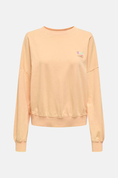ONLMINNA L/S WASHED O-NECK UB CS SWT