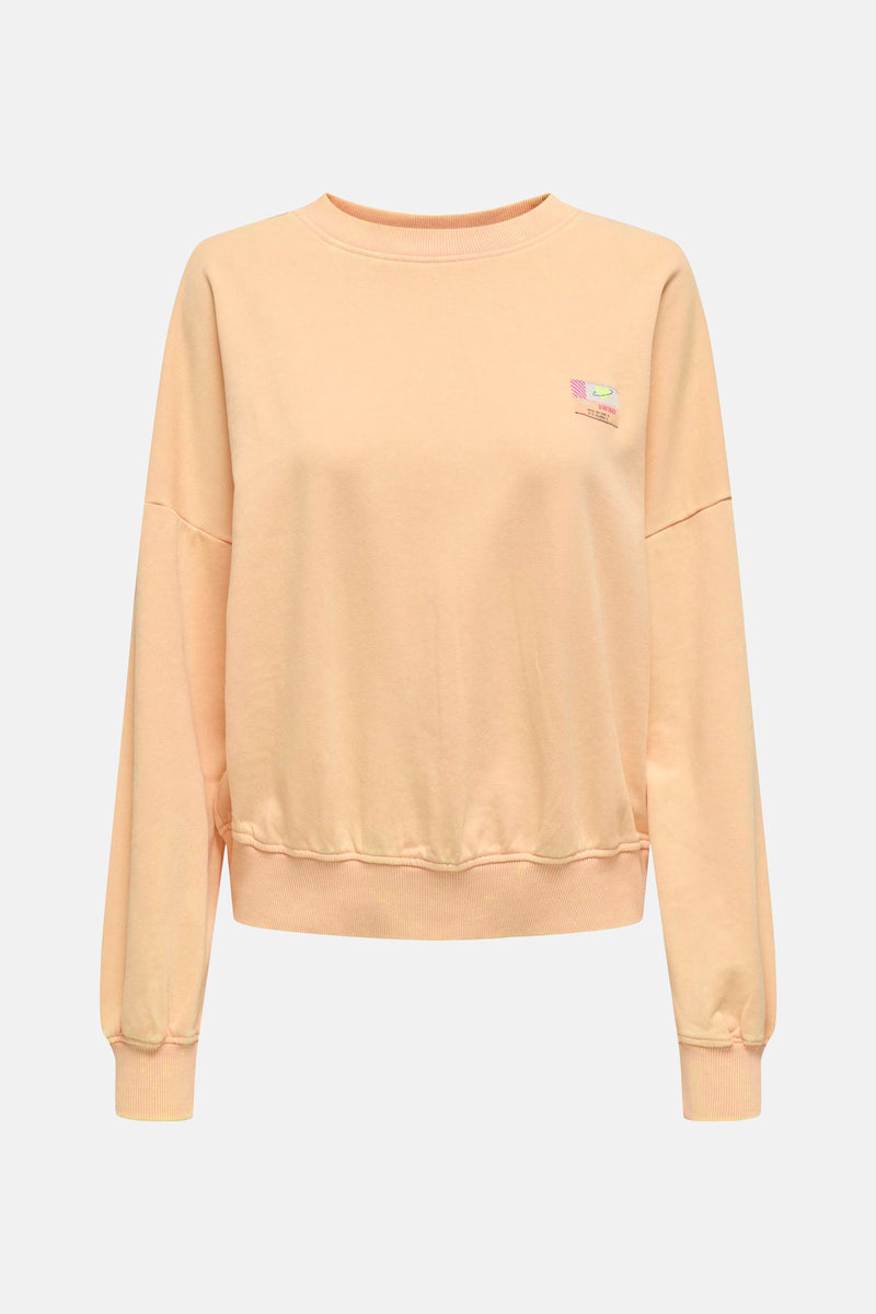 ONLMINNA L/S WASHED O-NECK UB CS SWT