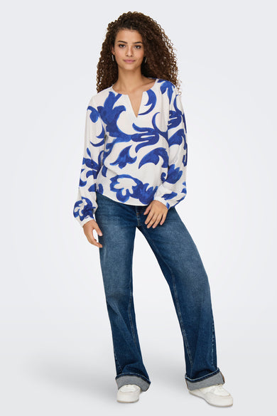 JDYTROYA MAY LIFE L/S TOP WVN DIA