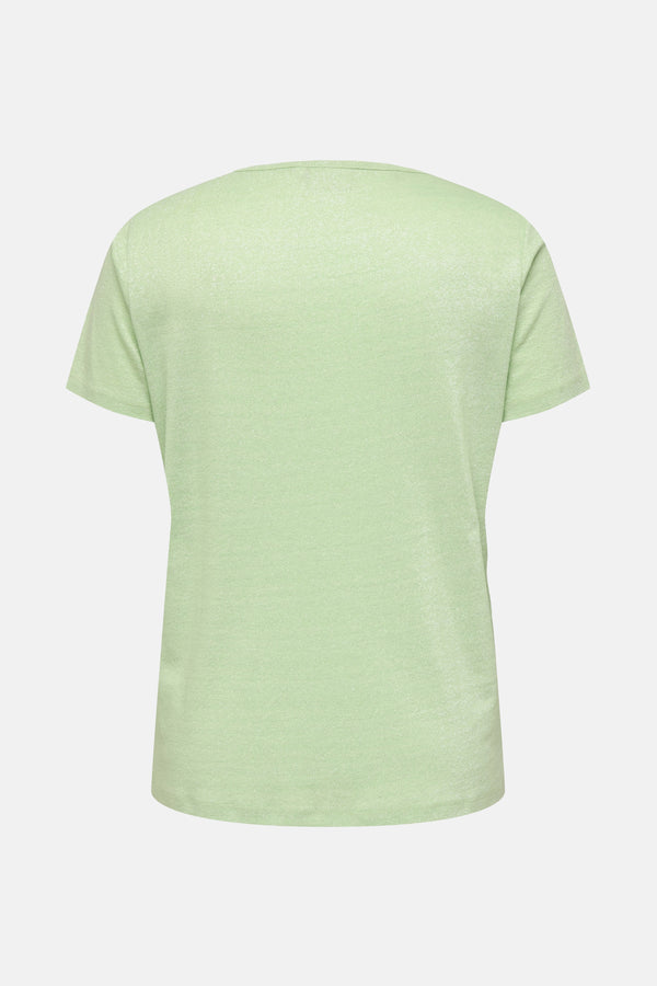 Top uni manches courtes Vert - CARMAKOMA