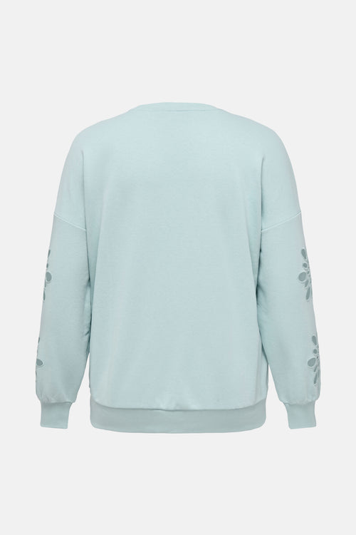 Sweat col rond Bleu - CARMAKOMA