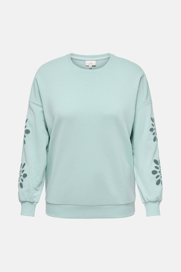 Sweat col rond Bleu - CARMAKOMA