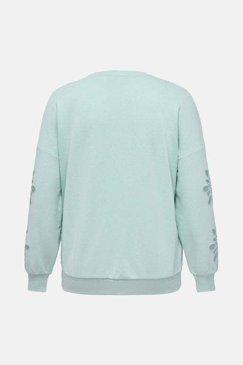 Sweat col rond Bleu - CARMAKOMA