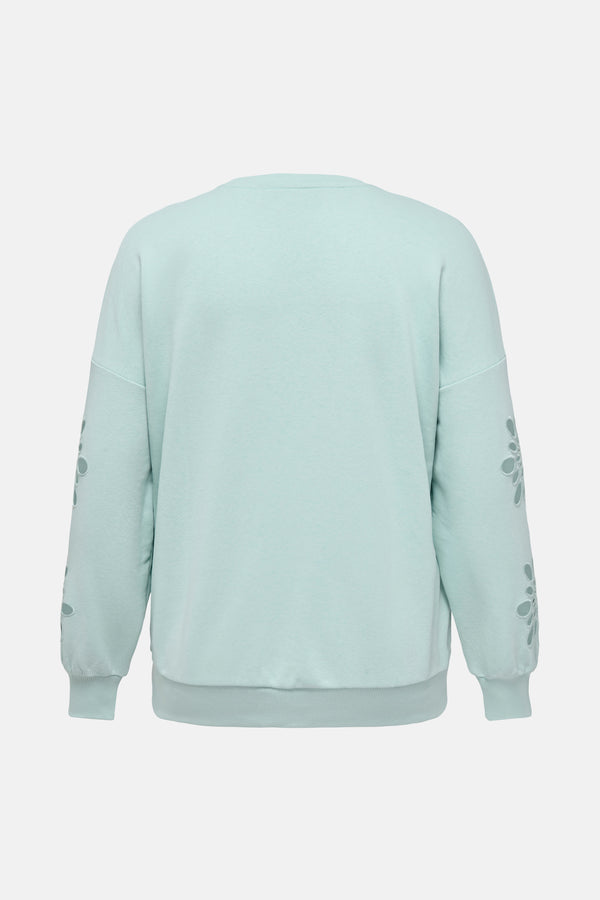 Sweat col rond Bleu - CARMAKOMA