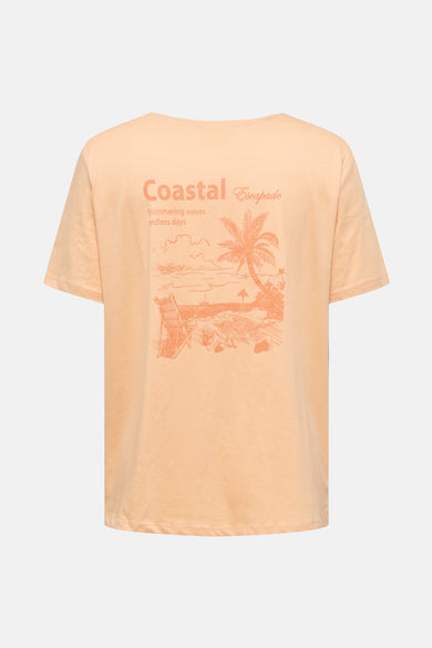 Top uni manches courtes Orange - CARMAKOMA