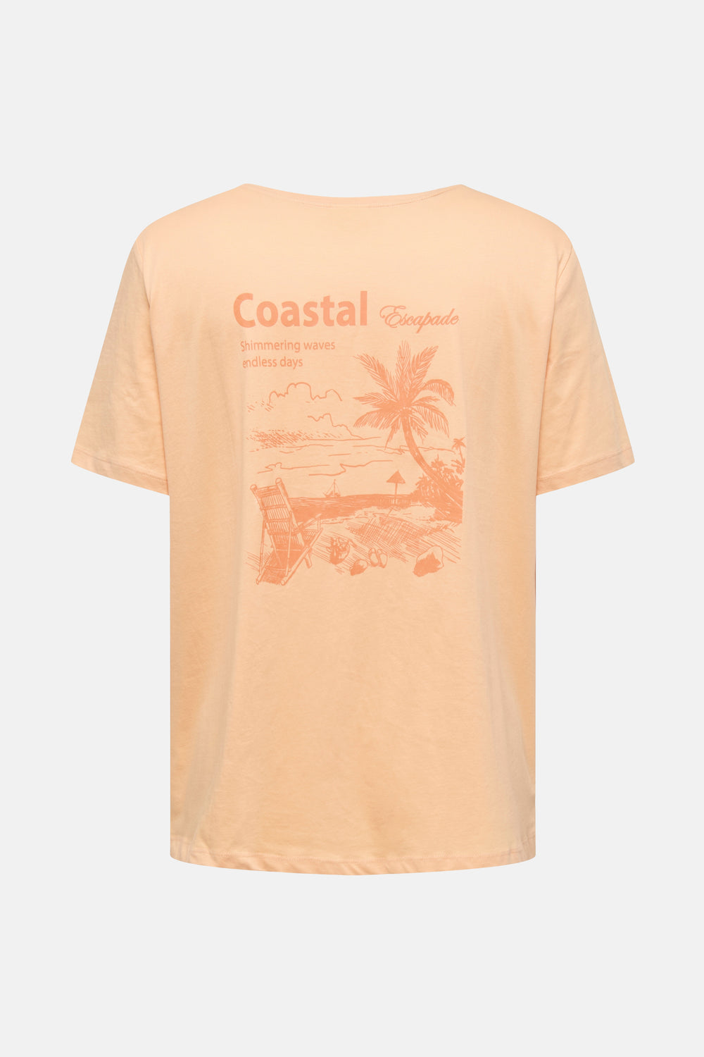 Top uni manches courtes Orange - CARMAKOMA