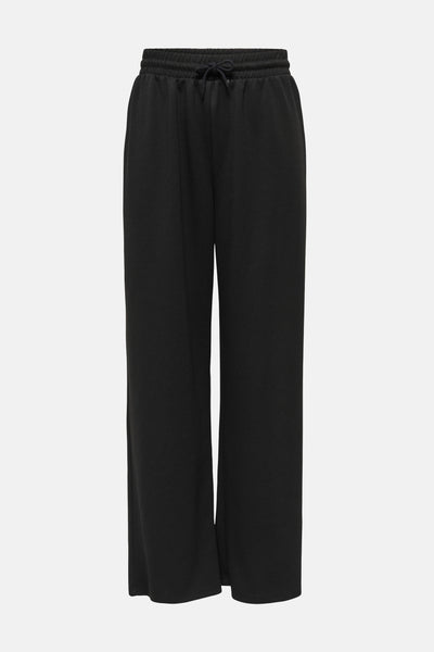 Jogging noir de ONLY, avec une taille élastique à cordon de serrage.