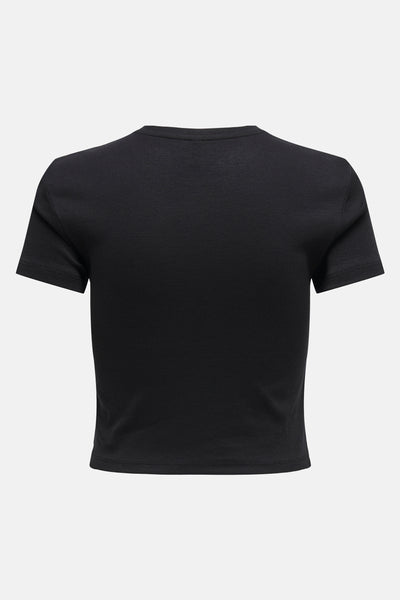 Top uni manches courtes Noir - ONLY®
