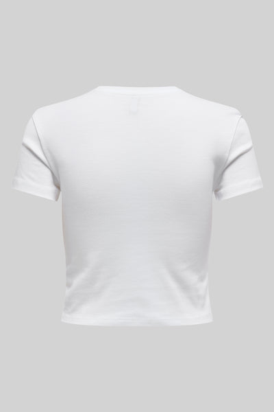 Top uni manches courtes Blanc - ONLY®