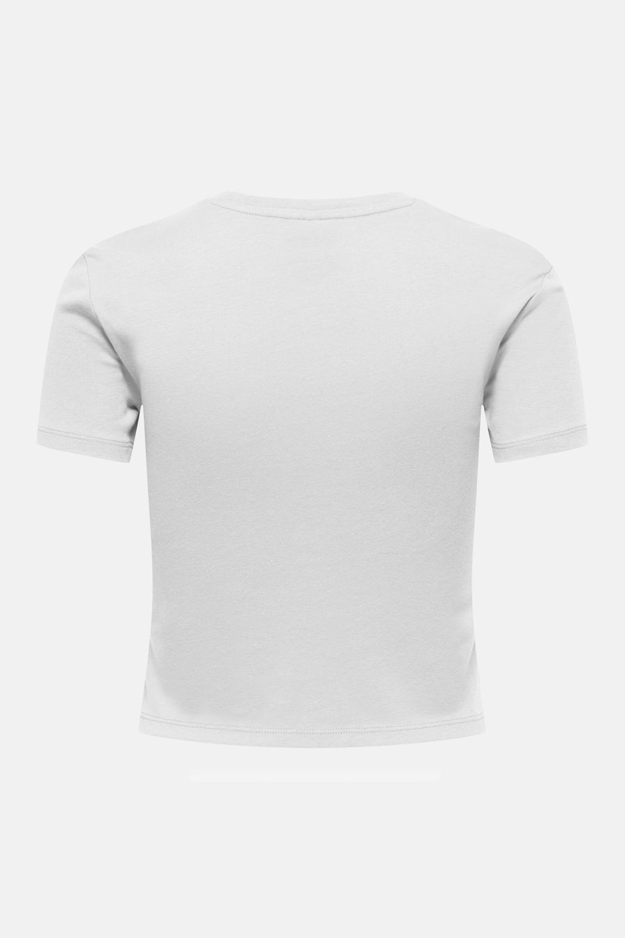 T-shirt blanc à manches courtes de ONLY, vue de dos unie en tissu maille.