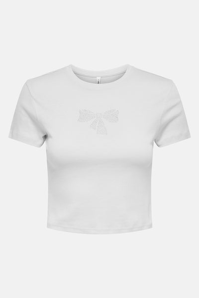 Top uni manches courtes Rose - ONLY®