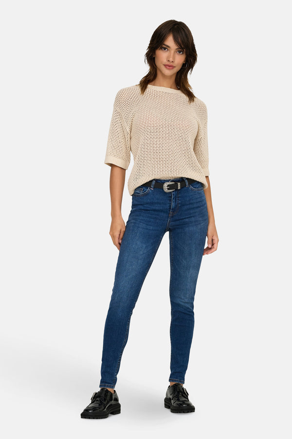 Pull col rond Beige - JDY