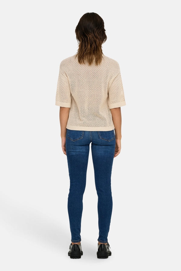 Pull col rond Beige - JDY