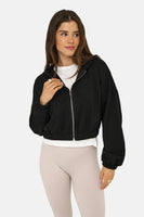 ONLSCARLETT LS ELASTIC ZIP HOOD SWT NOOS