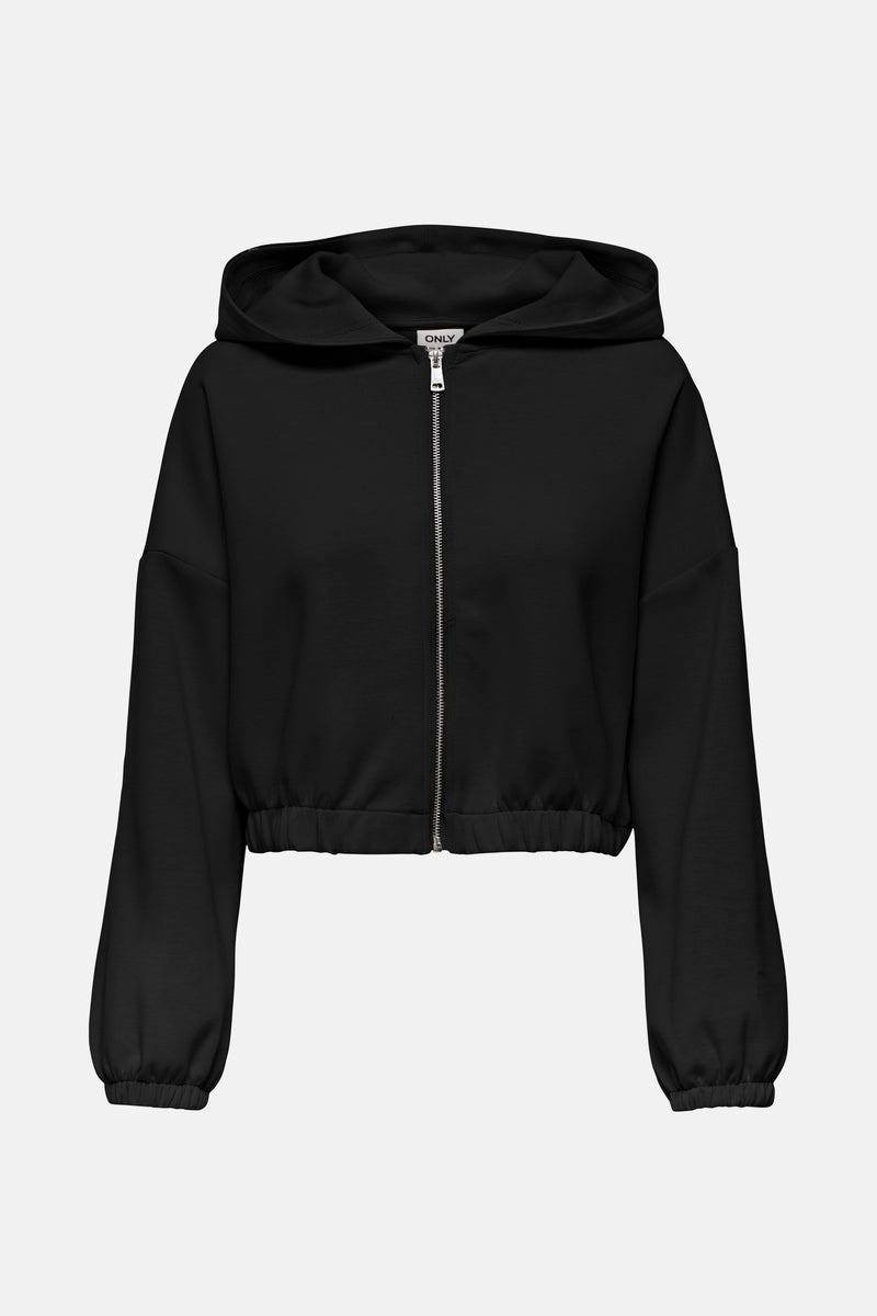 ONLSCARLETT LS ELASTIC ZIP HOOD SWT NOOS