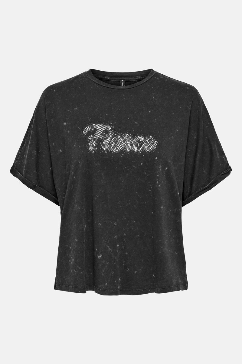 Top uni manches courtes Noir - ONLY®