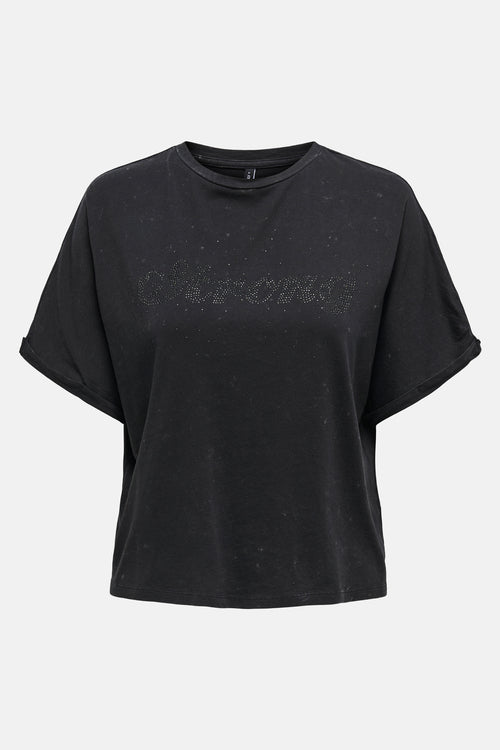 Top uni manches courtes Noir - ONLY®