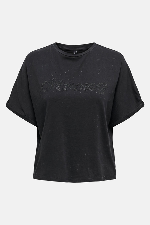 Top uni manches courtes Noir - ONLY®