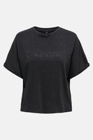 Top uni manches courtes Noir - ONLY®