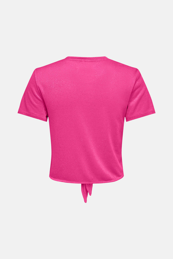Top uni manches courtes Rose - ONLY®