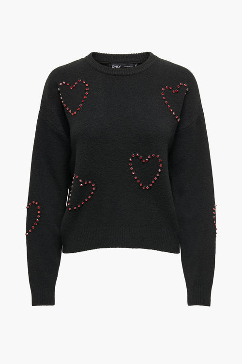 ONLDAISY LS O-NECK BLING EX KNT