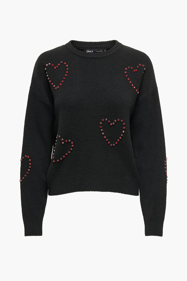 Pull col rond Beige - ONLY®