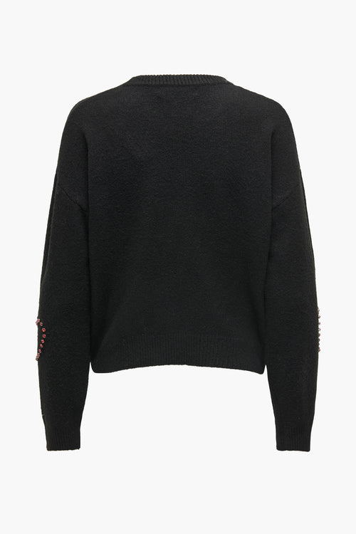 ONLDAISY LS O-NECK BLING EX KNT