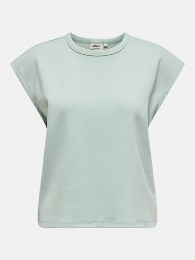 Top uni manches courtes Bleu - ONLY®