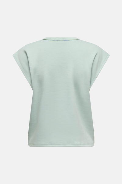 Top uni manches courtes Bleu - ONLY®