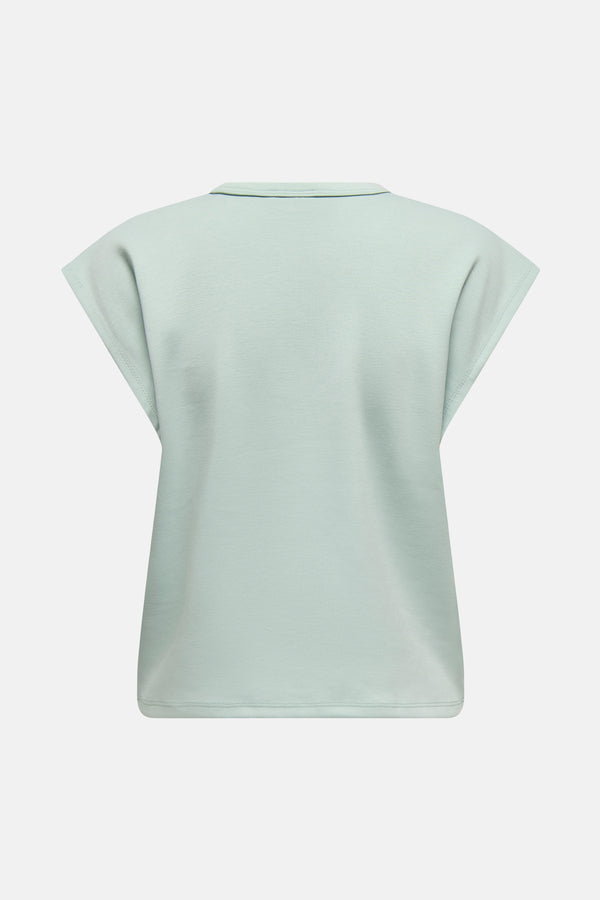 Top uni manches courtes Bleu - ONLY®