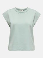 Top uni manches courtes Bleu - ONLY®