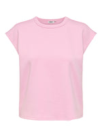 Top uni manches courtes Rose - ONLY®