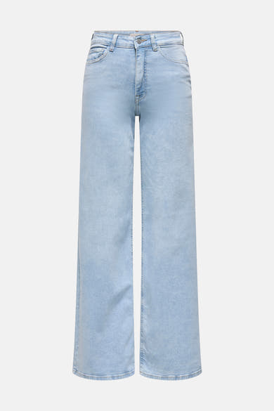 Wijde spijkerbroek van lichtblauw denim van JDY, losse pasvorm en wijde pijpen.