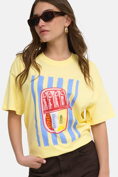 T-shirt - geel