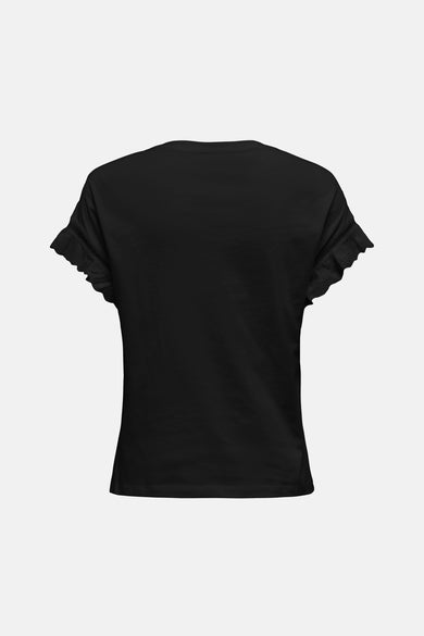 Top uni manches courtes Noir - ONLY®