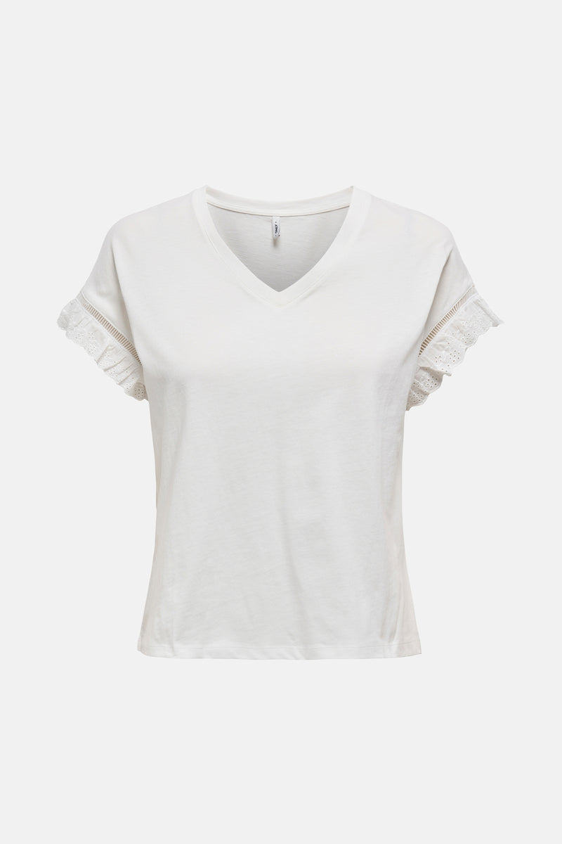 ONLLINDA S/L V-NECK TOP BOX JRS