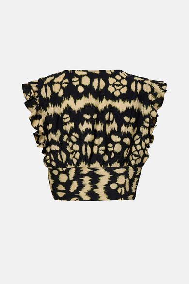 Top sans manches multicolore de ONLY, à motif tacheté et à volants