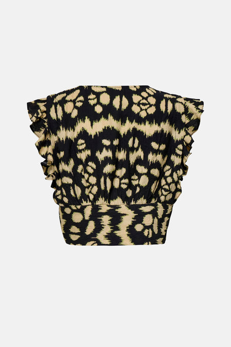 Top sans manches multicolore de ONLY, à motif tacheté et à volants