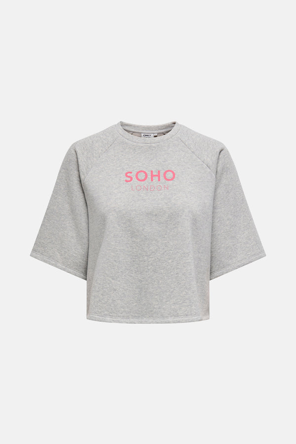 Top uni manches courtes Gris - ONLY®