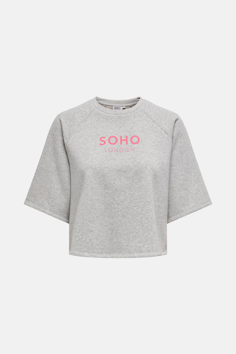 Top uni manches courtes Gris - ONLY®