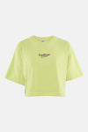 T-shirt court vert de ONLY® à manches raglan et inscription 'Endless Summer'.