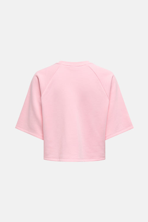 Top uni manches courtes Rose - ONLY®