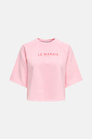 Top uni manches courtes Rose - ONLY®